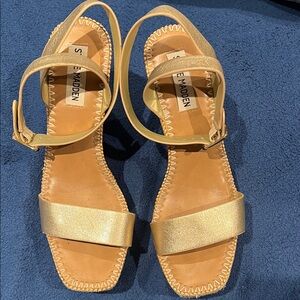 Steve Madden Shimmering Gold Sandals